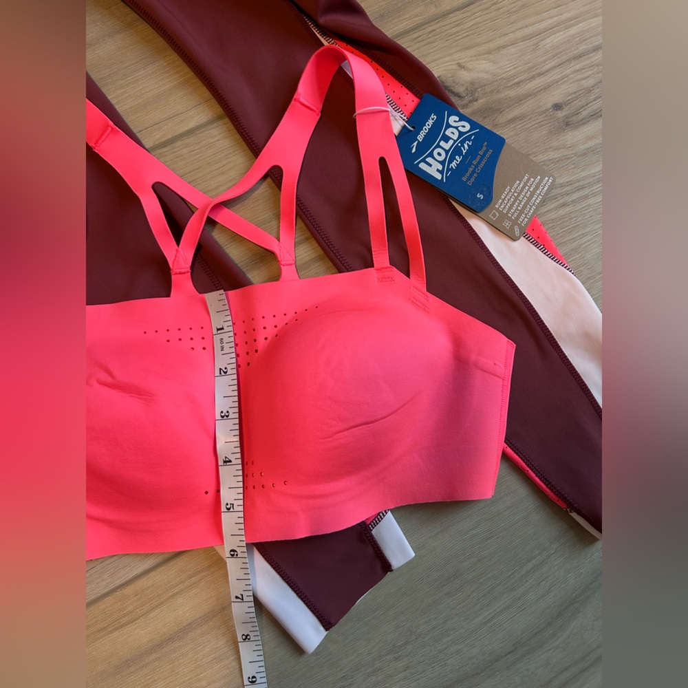 NWT Brooks Athletic Set Running Sports Bra (Small) and Leggings (X-Small) - Picture 8 of 10